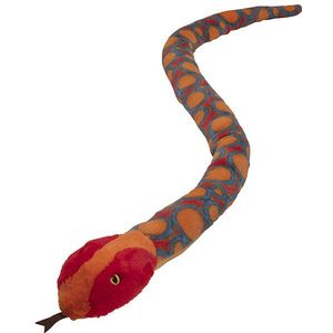 Pluche dieren knuffels regenboog Boa slang van 150 cm - Knuffeldieren slangen speelgoed