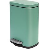 Spirella Pedaalemmer Venice - salie groen - 5 liter - metaal - L21 x H30 cm - soft-close - toilet/badkamer