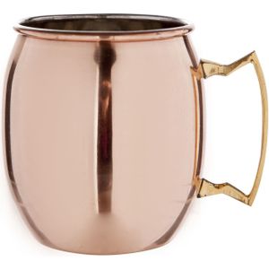 1x Cocktailbeker/cocktailglas Moscow Mule 450 ml glad koper - Cocktailglazen