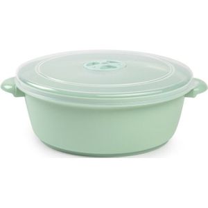 Plasticforte Magnetronbakje met ventiel - magnetronschaal - 2L - lichtgroen