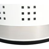 MSV Wasmand Dubai- rvs metaal - witte deksel - 46 liter compartiment - 35 x 60 cm