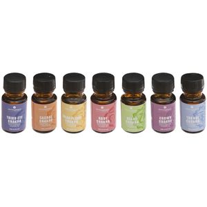 Atmosphera Geurolie flesjes chakra mix-set van 7 stuks - Aromabrander flesjes van 15 ML - Geurbranders