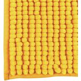 MSV Badkamerkleed/badmat tapijtje voor op de vloer - saffraan geel - 40 x 60 cm - Microvezel - anti slip