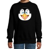 Cartoon pinguin trui zwart voor jongens en meisjes - Cartoon dieren sweater kinderen