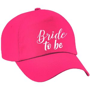 1x Roze vrijgezellenfeest petje Bride To Be sierlijk dames