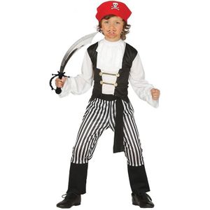 Piraten kostuum maat 128-134 met zwaard voor kinderen