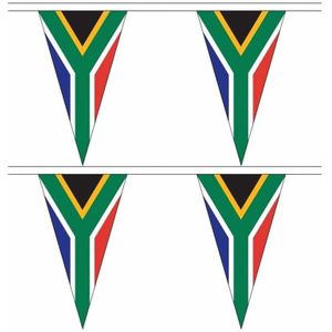 2x Zuid Afrika landen punt vlaggetjes 5 meter