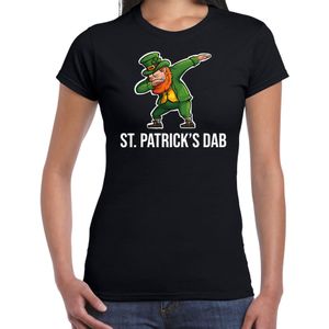 St. Patricks dab / St. Patricks day t-shirt / kostuum zwart dames