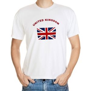 Wit t-shirt United Kingdom voor heren