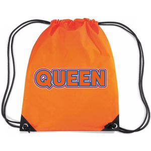 Koningsdag rugtas oranje - queen - waterafstotend - 45 x 34 cm