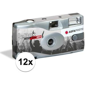 12x Wegwerp cameras met flitser voor 36 zwart/wit fotos