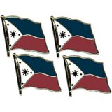 Broche/speldje Pin - vlag Filipijnen - 4x - 20 mm