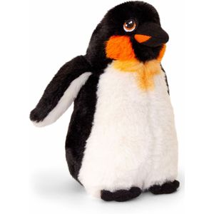 Keel Toys pluche keizers pinguin knuffeldier - wit/zwart - staand - 25 cm