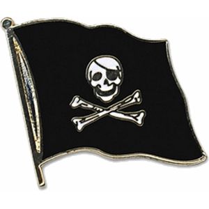 Pin broche/speldje Vlag Piraten thema 20 mm