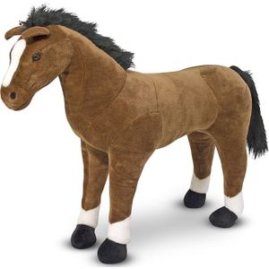 Pluche grote paarden knuffel 99 cm speelgoed