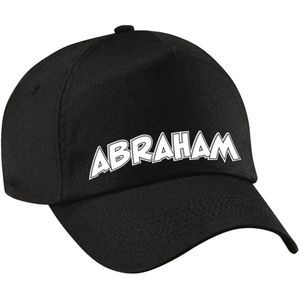 Cadeau pet/cap voor heren - Abraham - zwart - vijftig/50 jaar - verjaardag