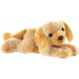 Pluche blonde Labrador hond knuffel 32 cm - Honden huisdieren knuffels - Speelgoed voor kinderen