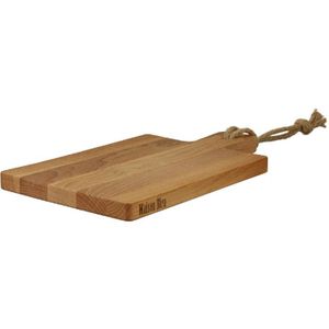 Snijplank bamboe hout rechthoek met handvat 35 cm