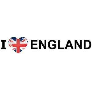 I Love England stickers