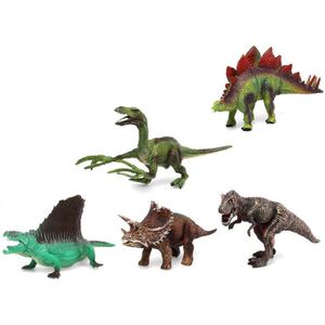Speelgoed dino dieren figuren 5x stuks dinosaurussen