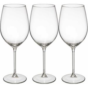 Wijnglazen set Lina - doosje 12x stuks - chique transparant glas - 54 CL