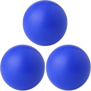 3x stuks blauwe anti stressballen van 6 cm