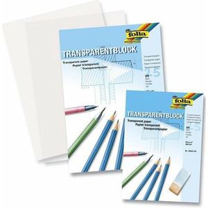 A4 overtrekpapier / transparant tekenpapier - 24 vellen - 80 grams