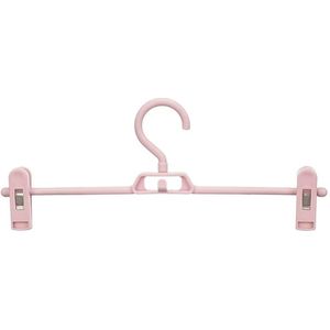 Kipit - broeken/rokken kledinghangers - set 4x stuks - roze - 32 cm