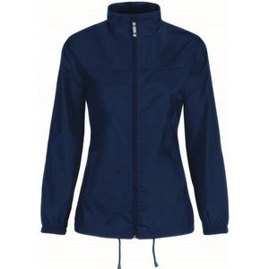 Windjas/regenjas voor dames donkerblauw