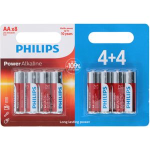 24x Philips AA batterijen