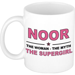 Noor The woman, The myth the supergirl cadeau koffie mok / thee beker 300 ml