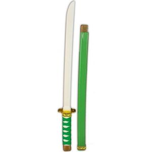 Groen plastic ninja/ samurai zwaard  60 cm