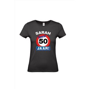 Sarah Hoera 50 jaar stopbord pop shirt/ kleding voor opvulbare pop