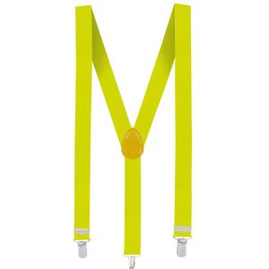 Neon gele bretels voor volwassenen