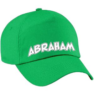 Cadeau pet/cap voor heren - Abraham - groen - vijftig/50 jaar - verjaardag
