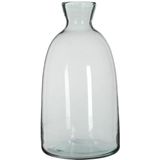 Fles vazen Florine 22 x 44 cm transparant gerecycled glas