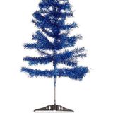 Kleine ijsblauw kerstboom van 90 cm