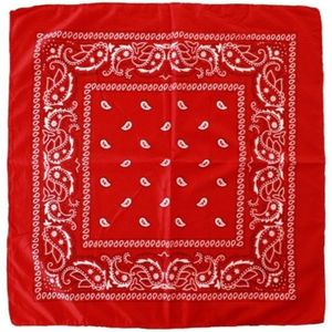 Voordelige rode boeren zakdoek 53 x 53 cm