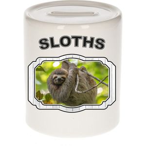 Dieren luiaard spaarpot - sloths/ luiaards spaarpotten kinderen 9 cm