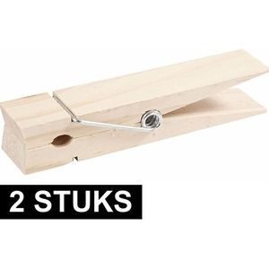 2x Grote XXL wasknijpers 15 cm