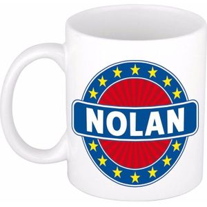 Nolan naam koffie mok / beker 300 ml  - namen mokken