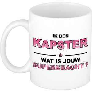 Ik ben kapster wat is jouw superkracht kado mok / beker / verjaardag