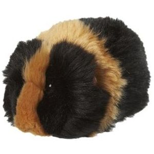 Pluche zwart met bruine cavia 13 cm