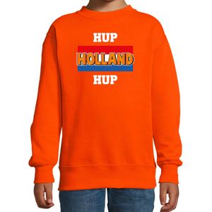 Hup Holland hup oranje sweater / trui Holland / Nederland supporter EK/ WK voor kinderen