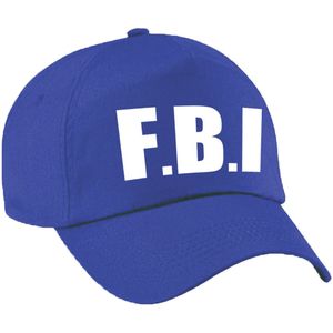 Blauwe FBI politie agent verkleed pet / cap voor kinderen