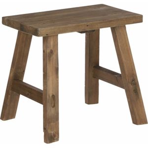 Krukje - plantentafel - gerecycled hout - bruin - 38 x 28 x 34 cm