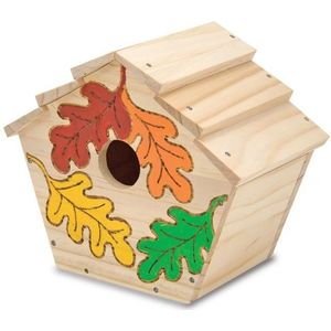 Decoratie DHZ vogelhuisje met verf