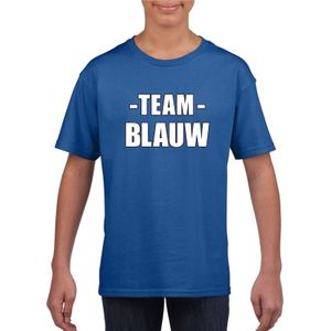 Sportdag team blauw shirt kinderen