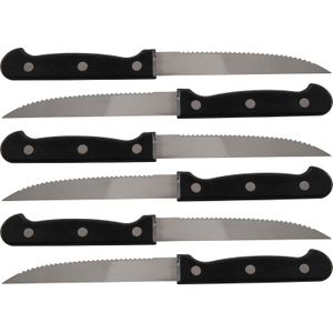 Set van 12x stuks steakmessen/vleesmessen bestek 21.5 cm