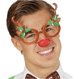 2x Stuks rendier bril/feestbril kerst accessoires